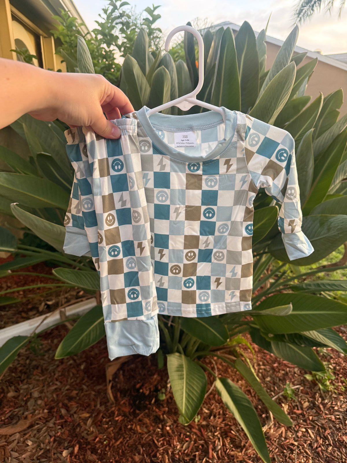 Checkered Smiles Pajamas