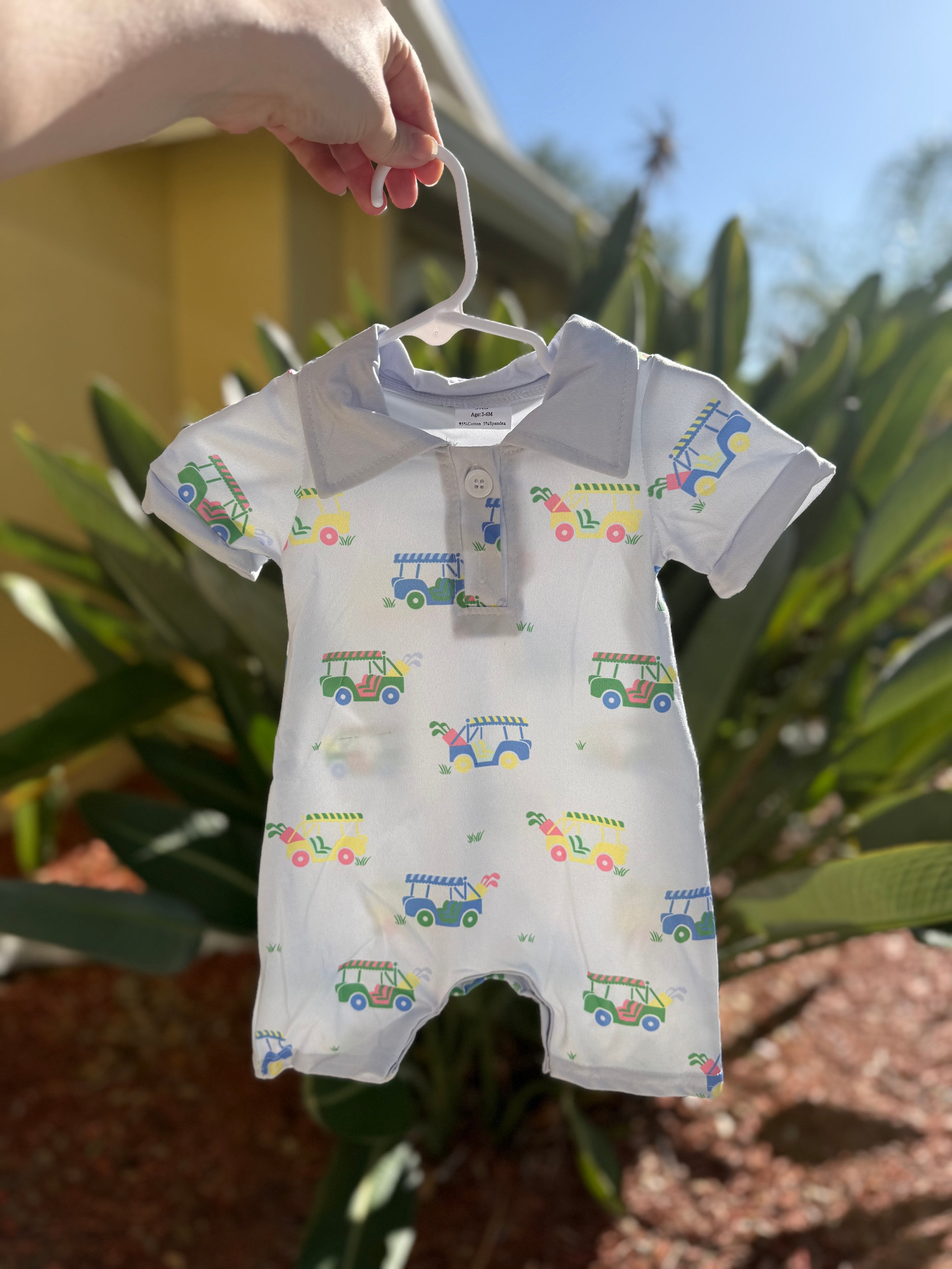 Golf Cart Romper 2T