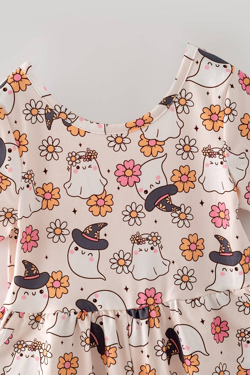 Floral & ghost romper