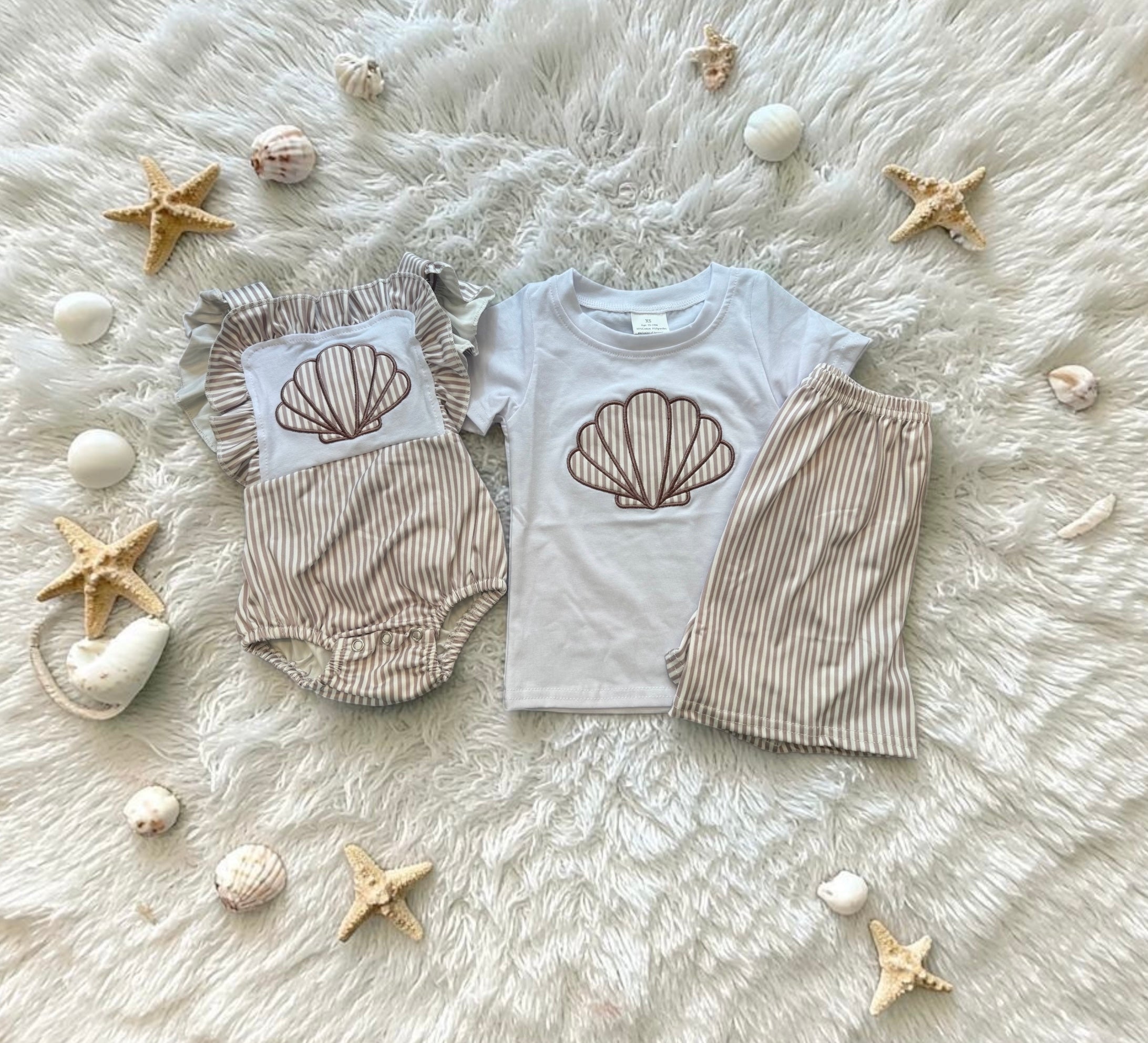 Boys Sea Shell Short Set