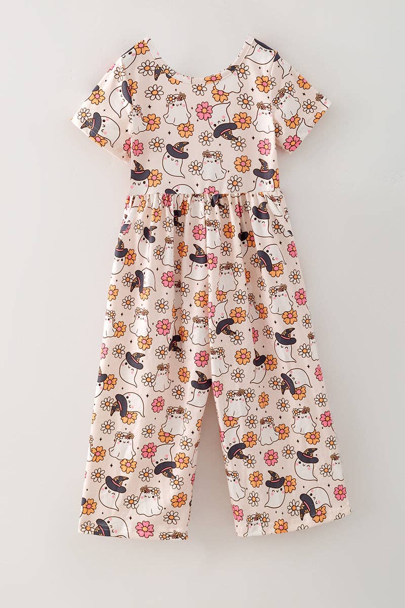 Floral & ghost romper
