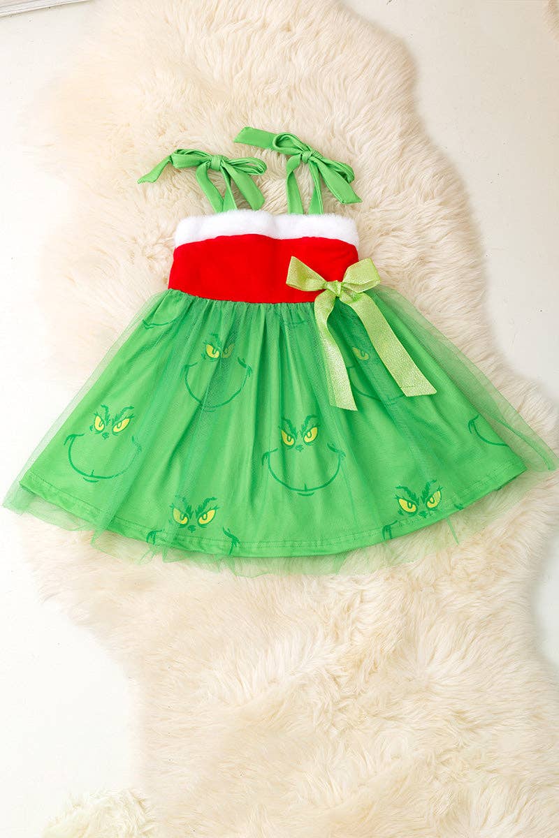 The grinch bow dress