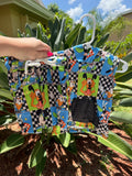 Checkered Mickey short set