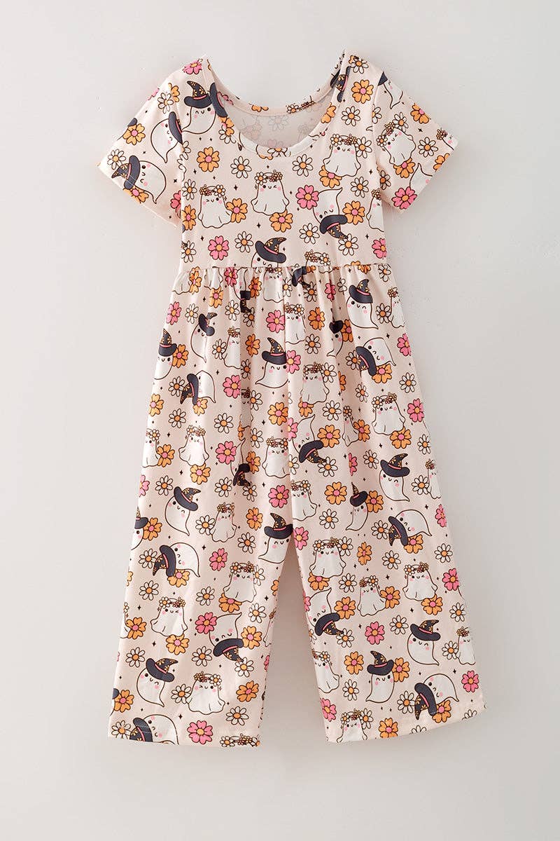 Floral & ghost romper