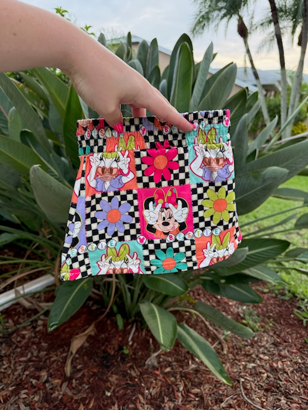 Checkered Minnie kids skort