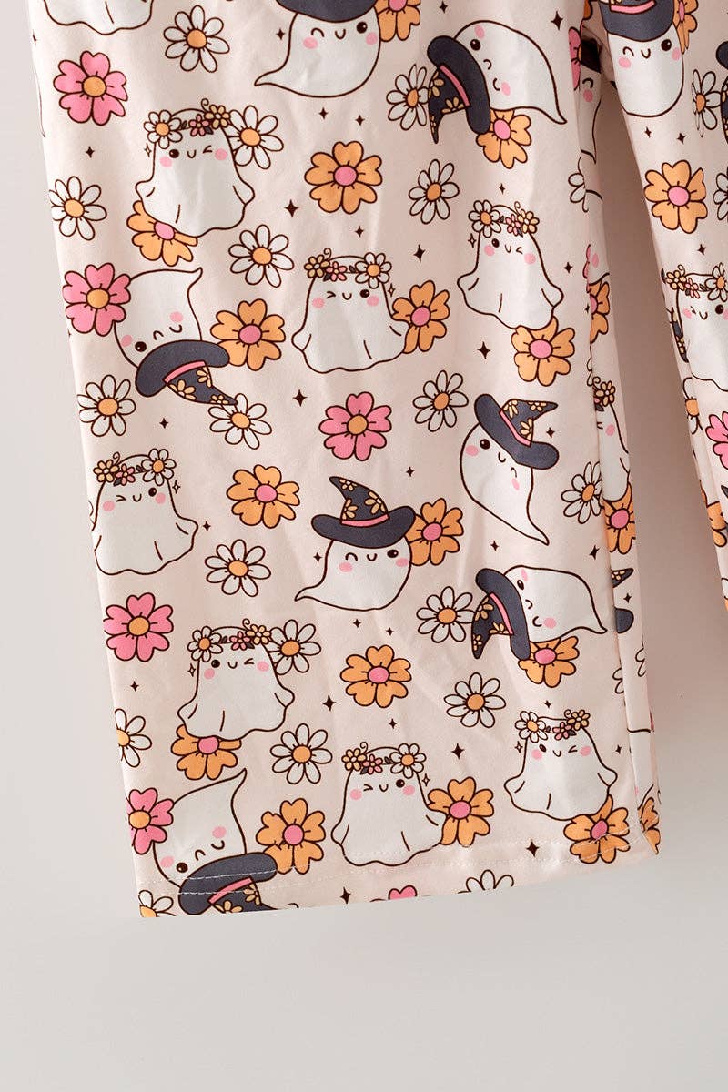 Floral & ghost romper