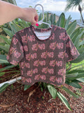ADULT leopard Jesus oversized top
