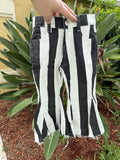 Black stripped jeans