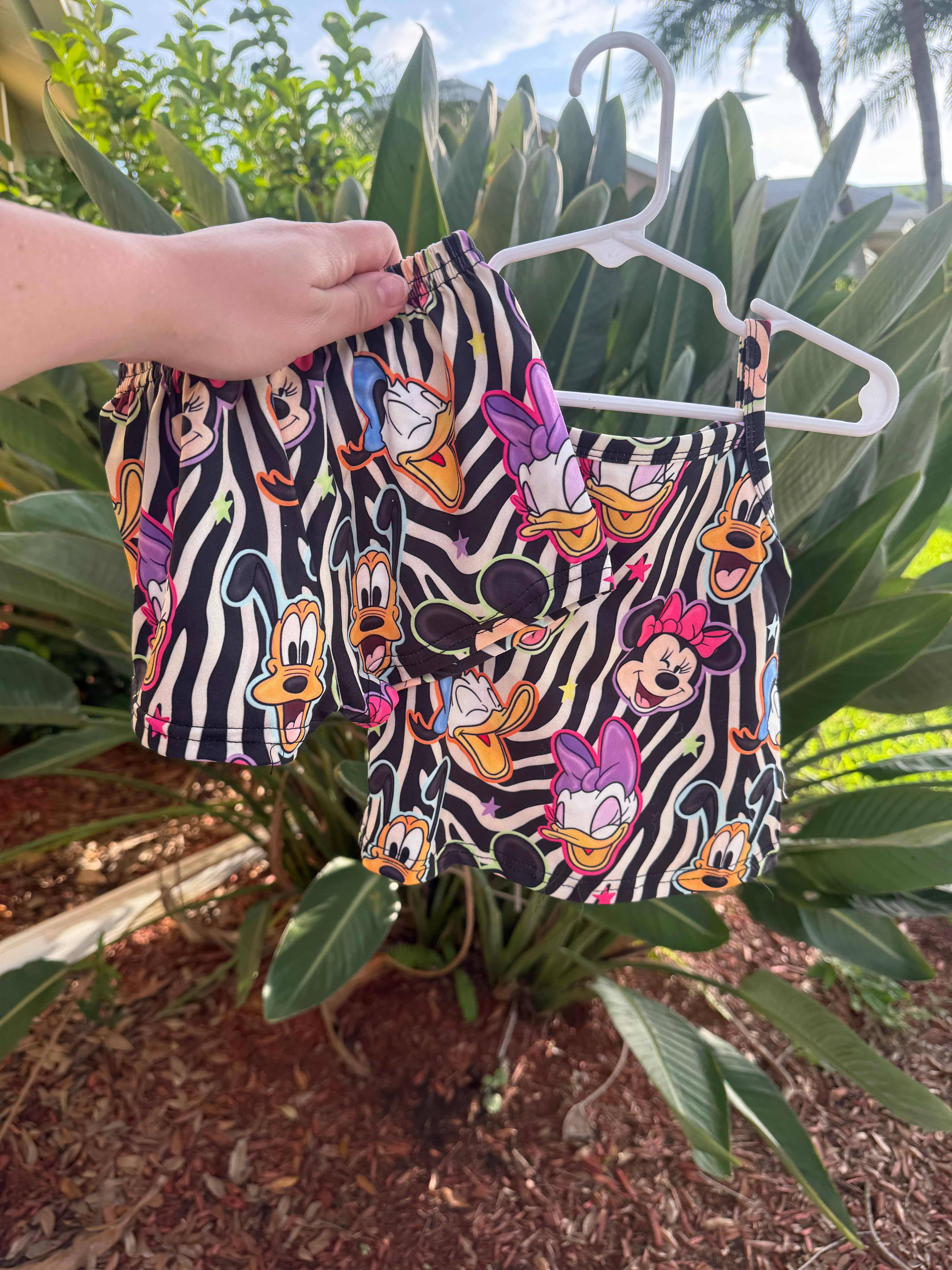 Wild Minnie short set