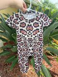 Ribbed Leopard Romper