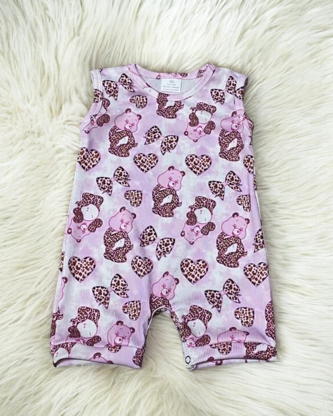 Leopard Care Bears Bodysuit