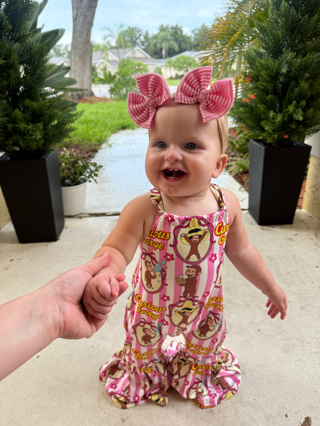 Curious George romper