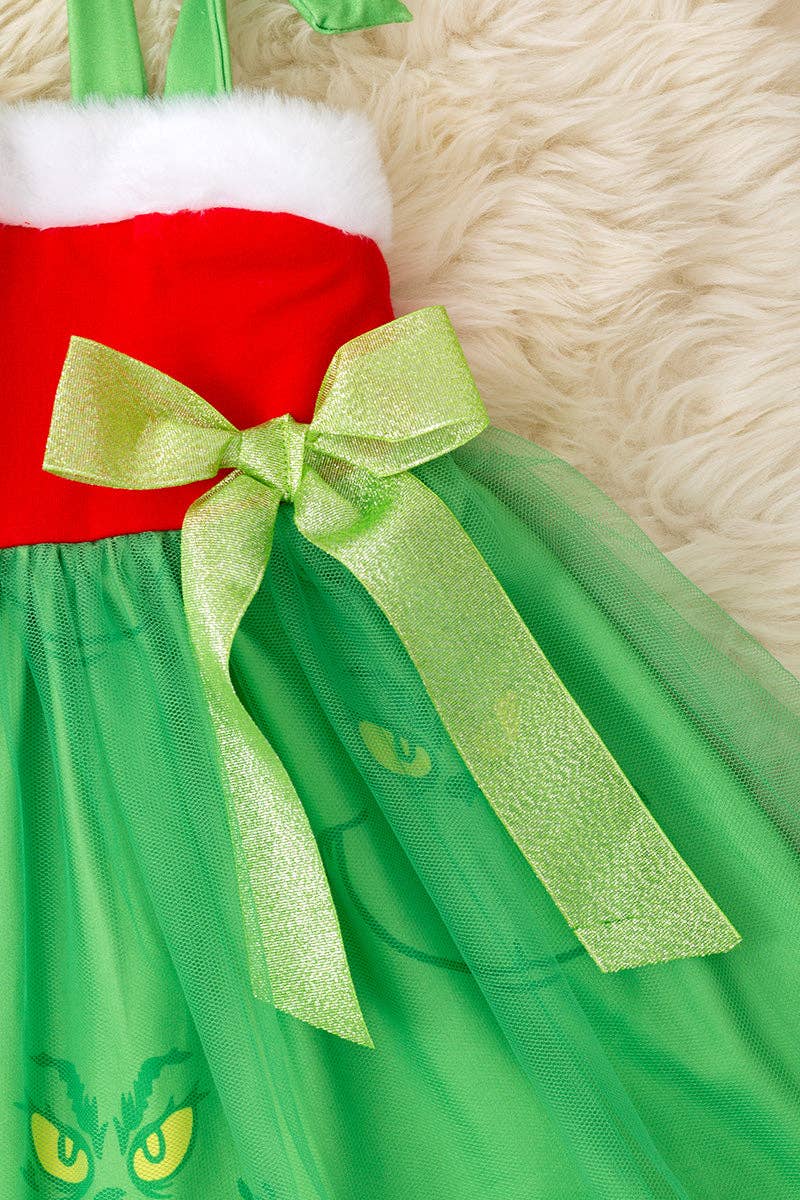 The grinch bow dress