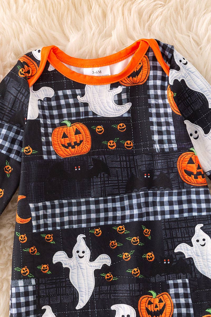 Halloween pumpkin w plaid