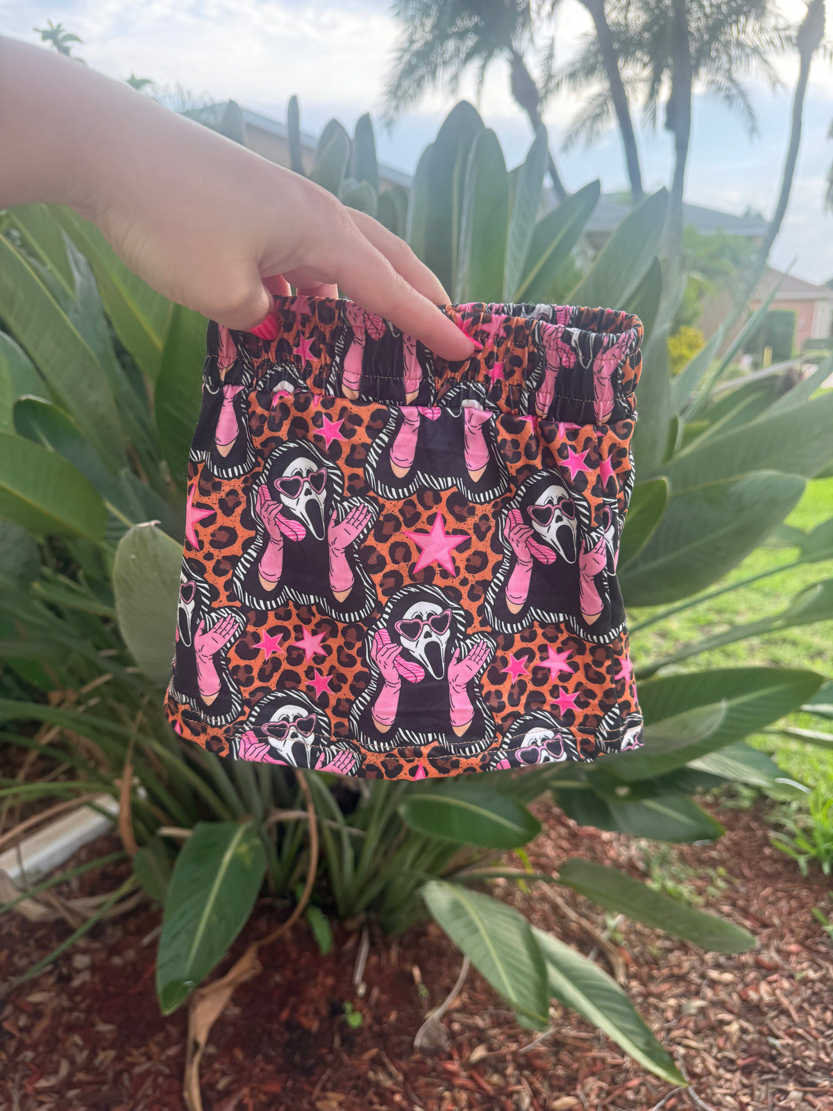 ADULT leopard SCREAM skort