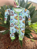 Cars & toys mashup romper