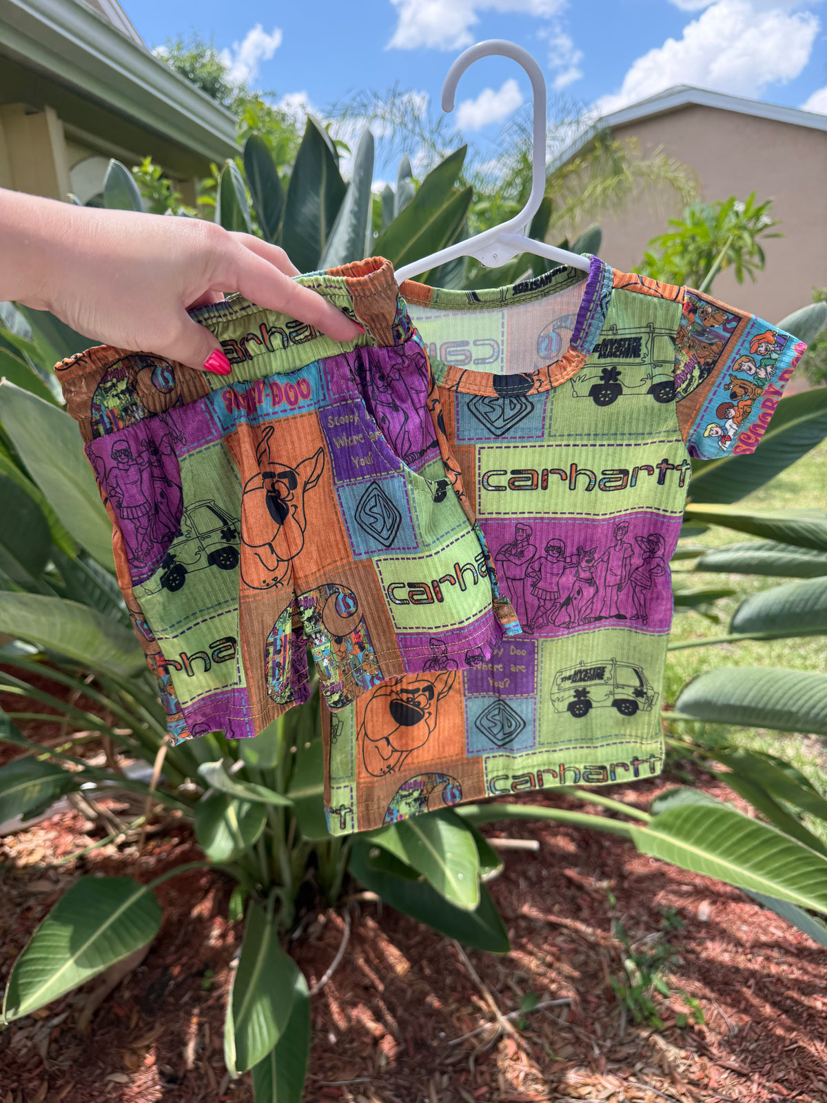 Scooby ft Carhartt short set