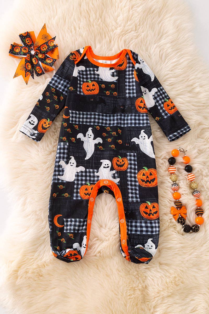 Halloween pumpkin w plaid