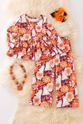 🎟️Ghost floral printed ruffle tunic and pants 6/12